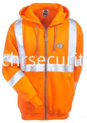 Unisex Orange GloWear Hooded Safety Sweatshirt